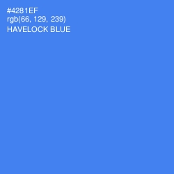 #4281EF - Havelock Blue Color Image
